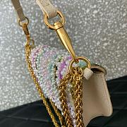 Colestore Valentino Garavani Locò Small Embroidered Shoulder Bag With Jewel Logo 20x11x5cm - 6