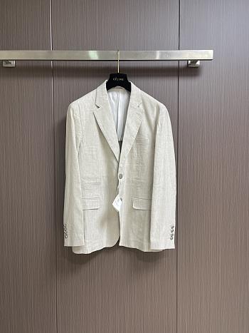 Colestore Brunello Cucinelli Blazer Twill Fabric in Beige