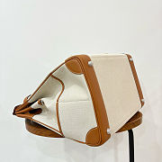 	 Colestore Hermes Birkin 40 HAC Cargo Gold Swift and Gold-Ecru Toile H Canvas Palladium Hardware - 4