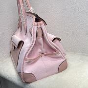 	 Colestore Hermes Birkin 35 HAC  Rose Sakura Swift and Rose Sakura-Ecru Toile Goeland Canvas Palladium Hardware - 4