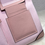 	 Colestore Hermes Birkin 35 HAC  Rose Sakura Swift and Rose Sakura-Ecru Toile Goeland Canvas Palladium Hardware - 3