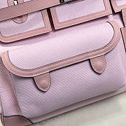 	 Colestore Hermes Birkin 35 HAC  Rose Sakura Swift and Rose Sakura-Ecru Toile Goeland Canvas Palladium Hardware - 2