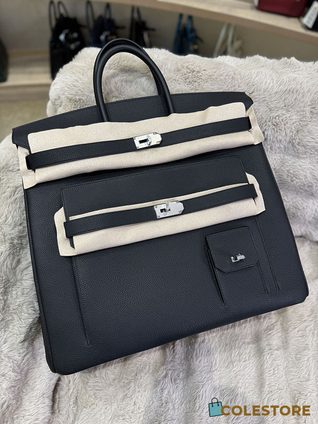 Colestore Hermes Togo HAC Multipockets Birkin 50 Black  - 1