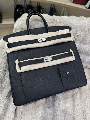 Colestore Hermes Togo HAC Multipockets Birkin 50 Black 