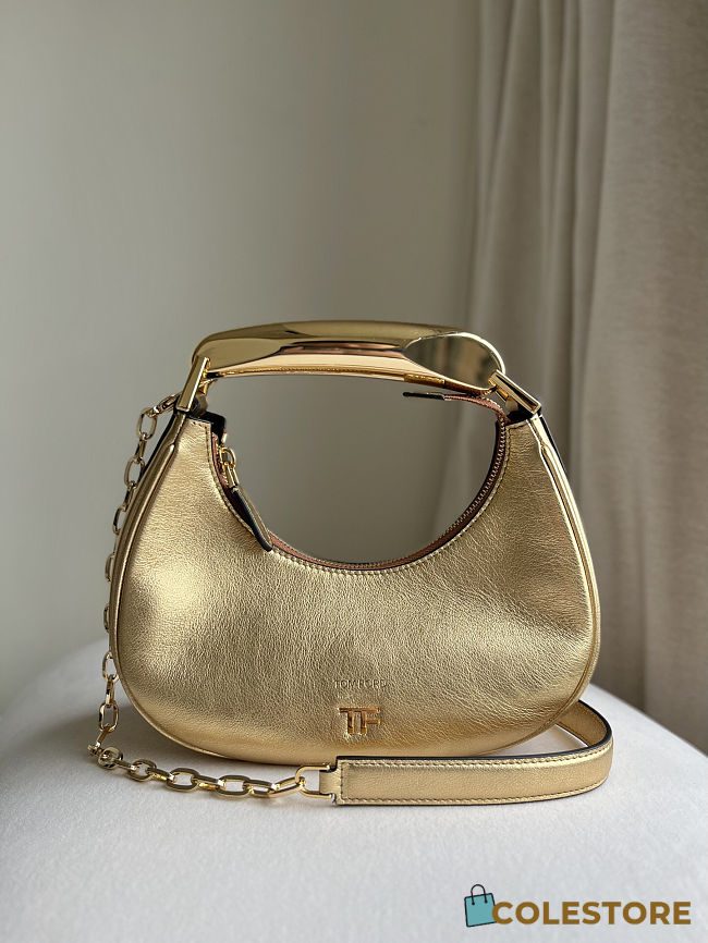 Colestore  Tom Ford  bianca dégradé-metallic leather shoulder bag 23x22x8cm - 1