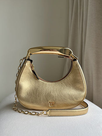 Colestore  Tom Ford  bianca dégradé-metallic leather shoulder bag 23x22x8cm