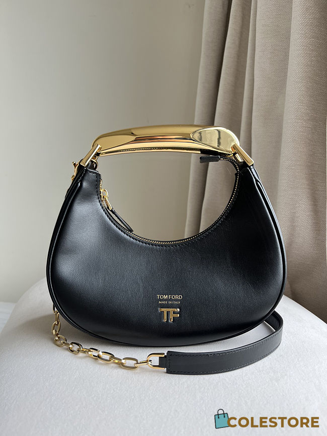 Colestore  Tom Ford Bianca Mini Hobo Bag in Black 23x22x8cm - 1