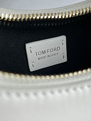 	 Colestore Tom Ford Bianca Mini Hobo Bag in White 23x22x8cm - 6