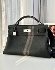 Colestore Hermes Togo Maxi Kelly Retourne 42 Black - 1