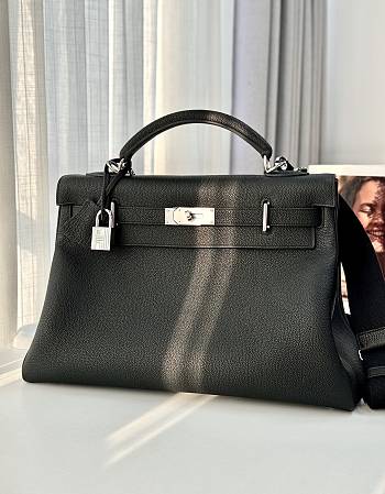 Colestore Hermes Togo Maxi Kelly Retourne 42 Black