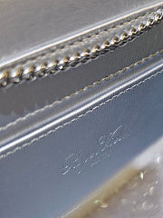 Colestore  Roger Vivier Jewel Efflorescence Mini Bag in glitter Silver 19 x 13 x 4 cm - 4