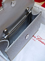 Colestore  Roger Vivier Jewel Efflorescence Mini Bag in glitter Silver 19 x 13 x 4 cm - 3