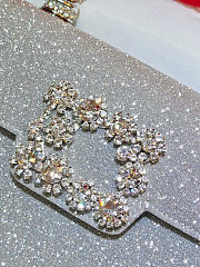 Colestore  Roger Vivier Jewel Efflorescence Mini Bag in glitter Silver 19 x 13 x 4 cm - 2