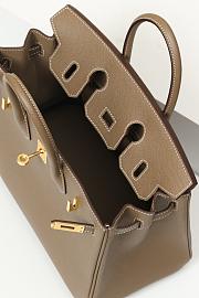 	 Colestore Hermes Birkin 25 Gold-Hardware in Etoupe Togo Leather - 3