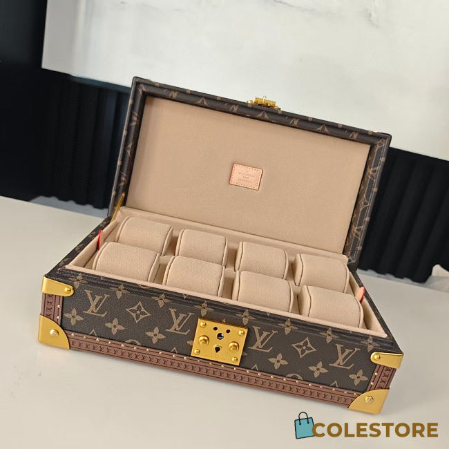 Colestore Louis Vuitton Coffret 8 Watch Case Vuittonite 20.5 x 13.5 x 35cm - 1