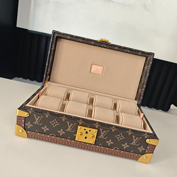 Colestore Louis Vuitton Coffret 8 Watch Case Vuittonite 20.5 x 13.5 x 35cm