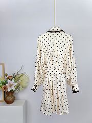 Colestore Zimmermann Dot Tuck Mini Dress Cream Dot - 4