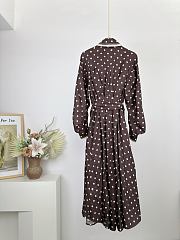 Colestore Zimmermann Dot Tuck Mini Dress Brown Dot - 6
