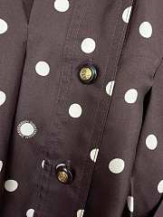 Colestore Zimmermann Dot Tuck Mini Dress Brown Dot - 5