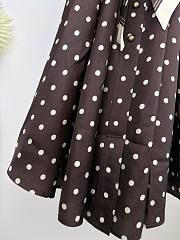 Colestore Zimmermann Dot Tuck Mini Dress Brown Dot - 4