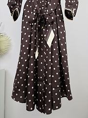 Colestore Zimmermann Dot Tuck Mini Dress Brown Dot - 3