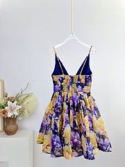 Colestore Zimmermann Luna V Neck Mini Dress Navy Dahlia - 5
