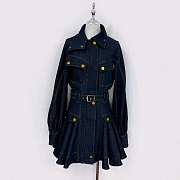 Colestore Zimmermann Runway Luna Denim Utility Mini Dress Harbour Blue - 1