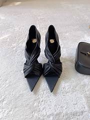 Colestore YSl Saint Laurent Malika Heeled Sandal in Black - 1