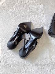 Colestore YSl Saint Laurent Malika Heeled Sandal in Black - 3