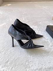 Colestore YSl Saint Laurent Malika Heeled Sandal in Black - 2