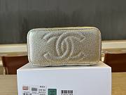 Colestore Chanel Small Classic Vanity Case Light Gold Metallic Caviar Brushed Light Gold Hardware 9.5x17x8cm - 3