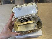Colestore Chanel Small Classic Vanity Case Light Gold Metallic Caviar Brushed Light Gold Hardware 9.5x17x8cm - 5