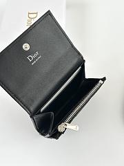 Colestore Dior Lady Dior Glycine Wallet Black Cannage Lambskin  11 x 7.5 x 3 cm - 5