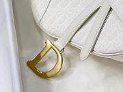 Colestore Dior Christian Dior Saddle Bag White Dior Oblique Jacquard 25.5 x 20 x 6.5cm - 6