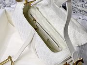 Colestore Dior Christian Dior Saddle Bag White Dior Oblique Jacquard 25.5 x 20 x 6.5cm - 4