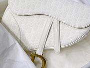 Colestore Dior Christian Dior Saddle Bag White Dior Oblique Jacquard 25.5 x 20 x 6.5cm - 2