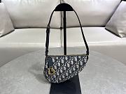 Colestore Dior Saddle Rodeo Pouch Blue Dior Oblique Jacquard  20 x 15 x 5 cm - 1