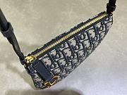 Colestore Dior Saddle Rodeo Pouch Blue Dior Oblique Jacquard  20 x 15 x 5 cm - 3