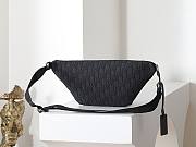 Colestore Dior Saddle Belt Bag Black Dior Oblique Jacquard and Black Grained Calfskin  39 x 17 x 10.5 cm - 6