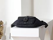 Colestore Dior Saddle Belt Bag Black Dior Oblique Jacquard and Black Grained Calfskin  39 x 17 x 10.5 cm - 4