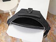 Colestore Dior Saddle Belt Bag Black Dior Oblique Jacquard and Black Grained Calfskin  39 x 17 x 10.5 cm - 3