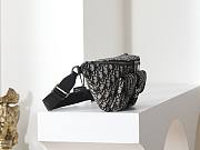 Colestore Dior 8 Belt Bag Beige and Black Dior Oblique Jacquard with Black Grained Calfskin 39 x 17 x 10.5 cm - 6