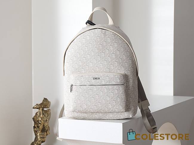 Colestore Dior Rider Backpack White Dior Oblique Jacquard 29.5 x 42.5 x 15 cm - 1