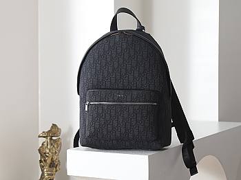 Colestore Dior Rider Backpack Black Dior Oblique Jacquard 29.5 x 42.5 x 15 cm