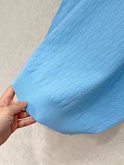 Colestore Dior Short-Sleeved Sweater Blue Dior Oblique Technical Jacquard - 6