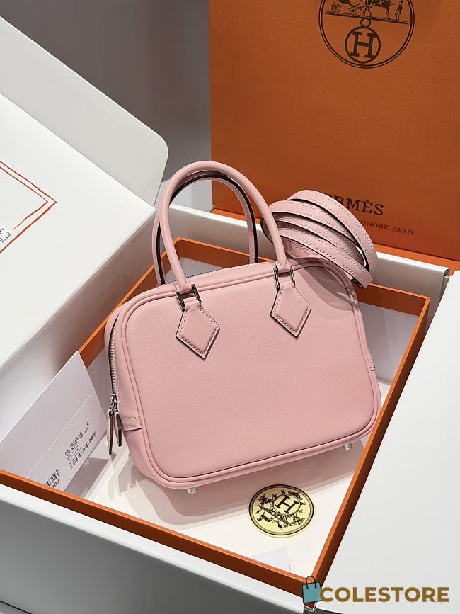 Colestore Hermes Plume Mini bag in Rose Sakura Swift calfskin  - 1