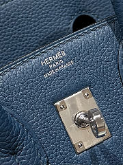 	 Colestore Hermes Birkin 25 in Deep Blue Togo Silver Hardware - 4