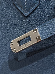 	 Colestore Hermes Birkin 25 in Deep Blue Togo Silver Hardware - 3