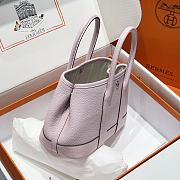 Colestore Hermes Neo Garden 23 bag in Rose Sakura H Viking canvas and Negonda calfskin 23x16x10cm - 2