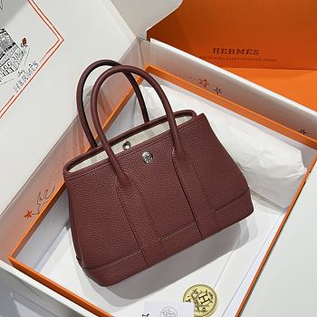 Colestore Hermes Neo Garden 23 bag in Red H Viking canvas and Negonda calfskin 23x16x10cm